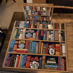 Cat’s Floral Library Puzzle de 1000 pièces