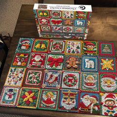Puzzle de Noël au crochet 1000 pièces