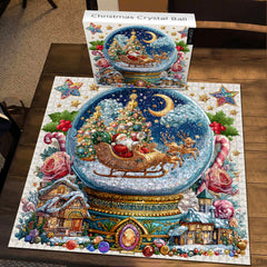 Christmas Puzzle en forme de boule de cristal de Noël 1000 pièces