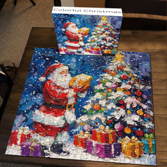 Puzzle de Noël coloré 1000 pièces