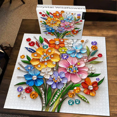 Kristall-Wildblumen-Puzzle, 1000 Teile