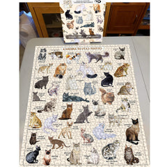 Le puzzle en bois de 1000 pièces le plus mignon avec des chats