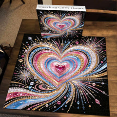 Puzzle Cœur Gemme Éblouissante 1000 Pièces