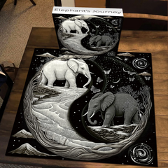 Puzzle de voyage de l'éléphant 1000 pièces