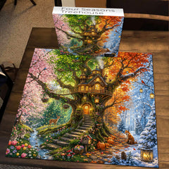 Four Seasons Treehouse Jigsaw Puzzle 1000 Pieces