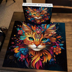 Puzzles en forme de chat futuriste 1000 pièces