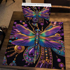 Puzzle en forme de libellule en pierres précieuses 1000 pièces