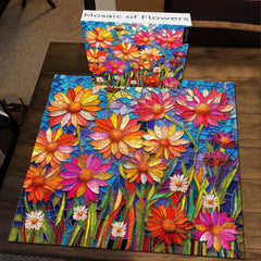Blumenmosaik-Puzzle 1000 Teile
