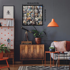 Puzzle en bois de 1000 pièces - Chat qui fait ses besoins