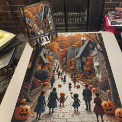 Puzzle de rue citrouille 1000 pièces