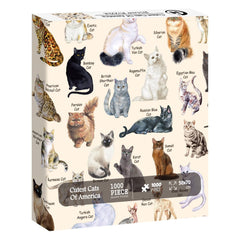 Le puzzle en bois de 1000 pièces le plus mignon avec des chats