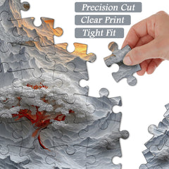 Sunset Paper Mountains Jigsaw Puzzle 1000 Pieces