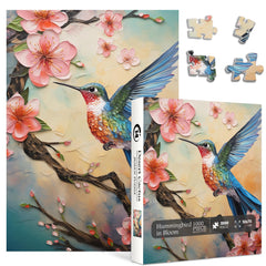 Hummingbird in Bloom Jigsaw Puzzles 1000 Pieces