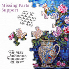 Mosaic of Roses Jigsaw Puzzles 1000 Pieces