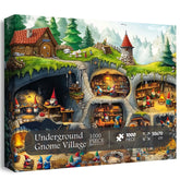 Puzzle de 1000 pièces du village souterrain des gnomes