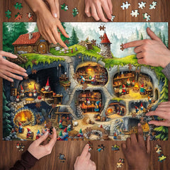 Underground Gnome Village Jigsaw Puzzle 1000 Pieces