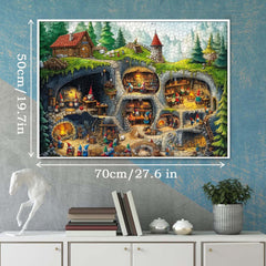 Underground Gnome Village Jigsaw Puzzle 1000 Pieces