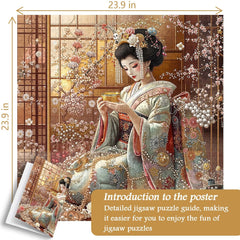 Elegant Geisha Jigsaw Puzzle 1000 Pieces
