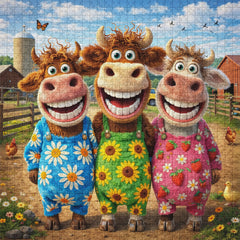 Happy Farm Friends Jigsaw Puzzle 1000 Pieces