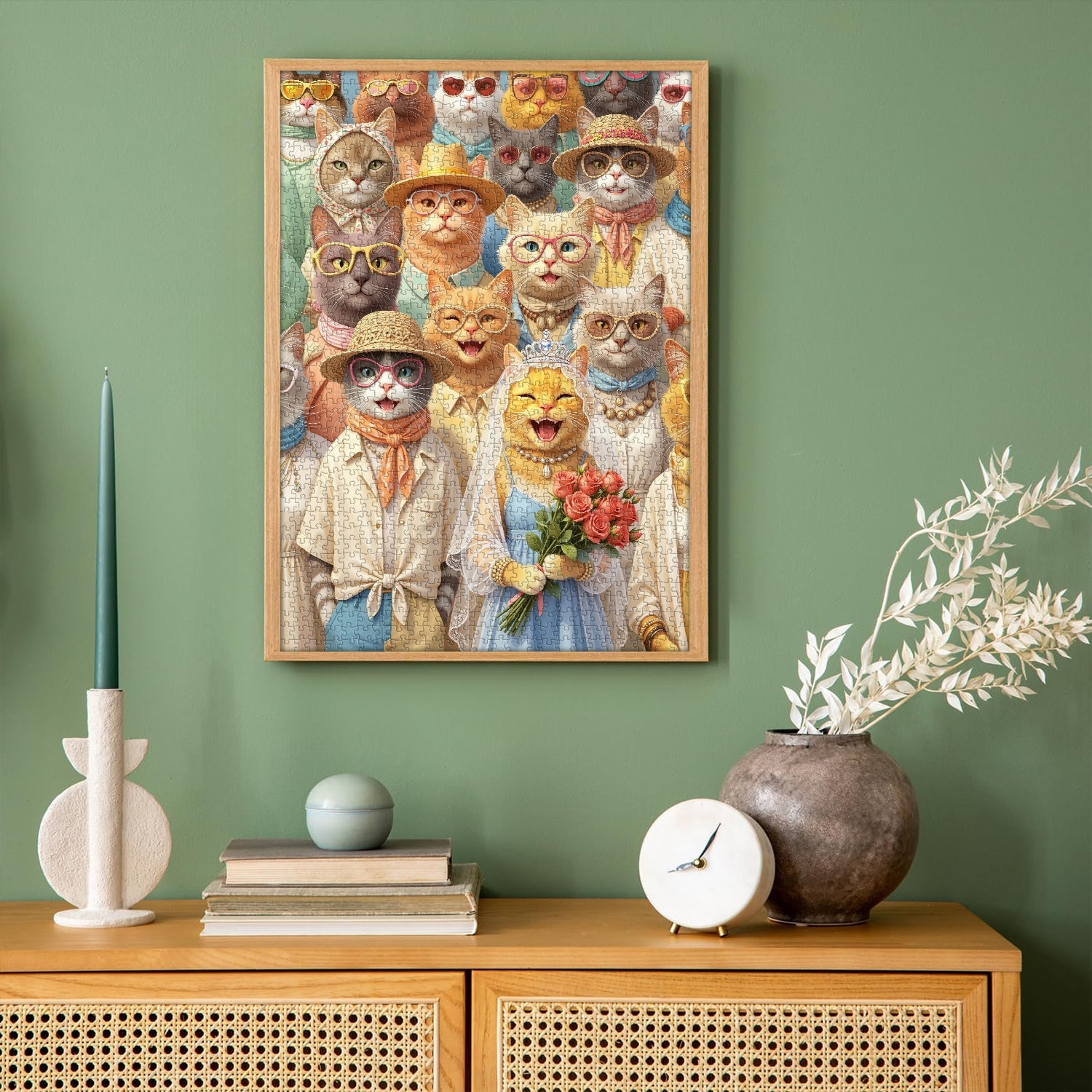 Feline Nuptials  Jigsaw Puzzle 1000 Piece