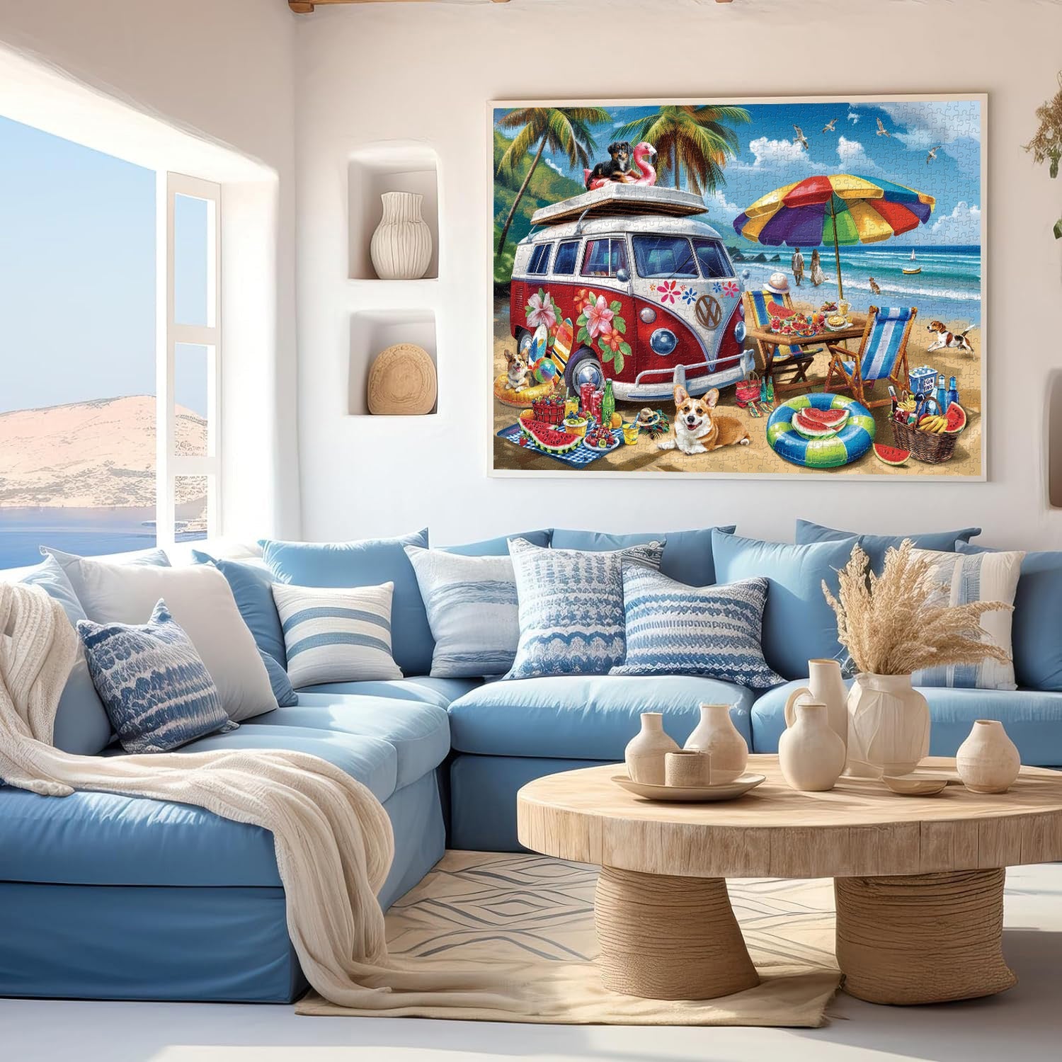 Seaside Pawprints Jigsaw Puzzle 1000 Pieces