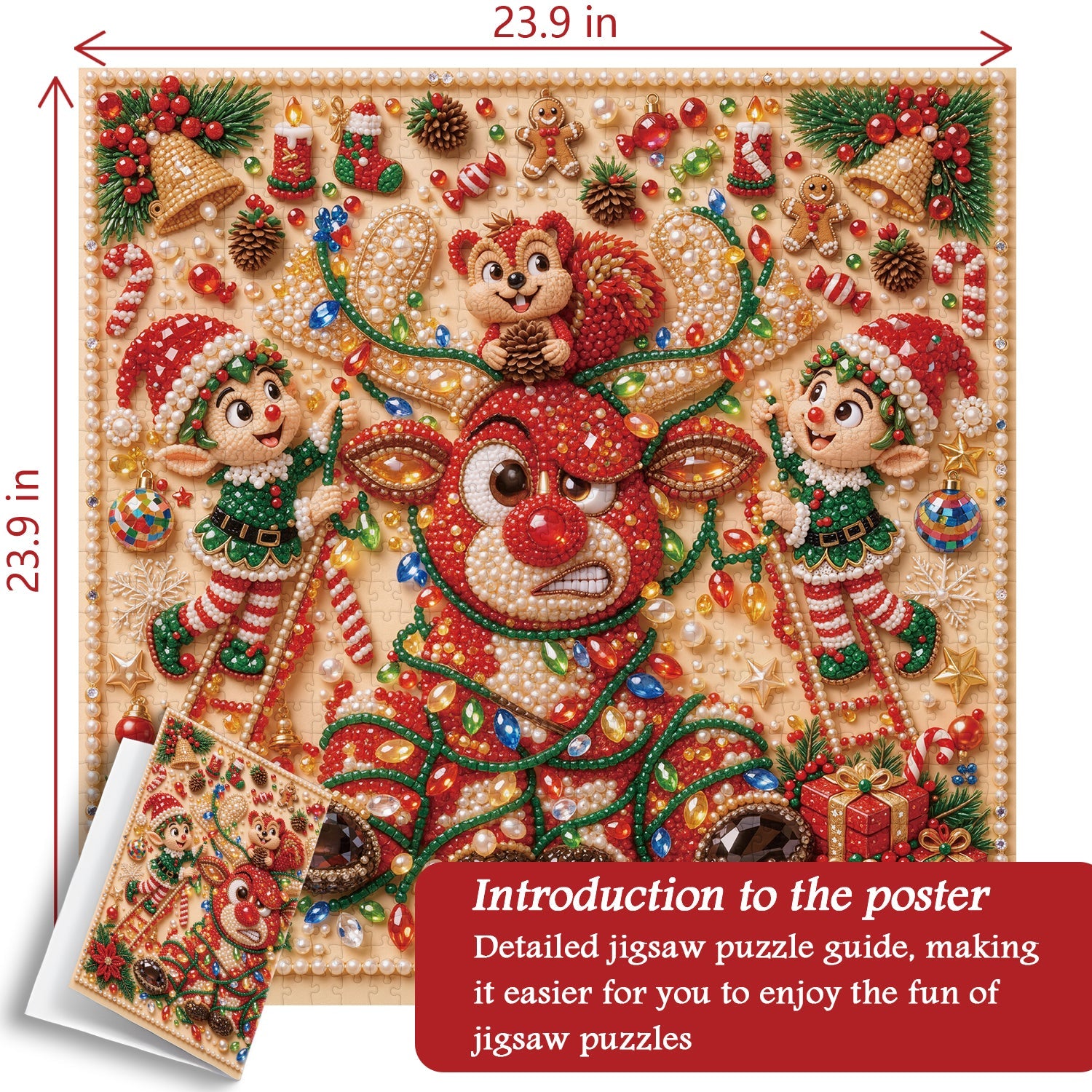 Gilded Christmas Jigsaw Puzzle 1000 Pieces
