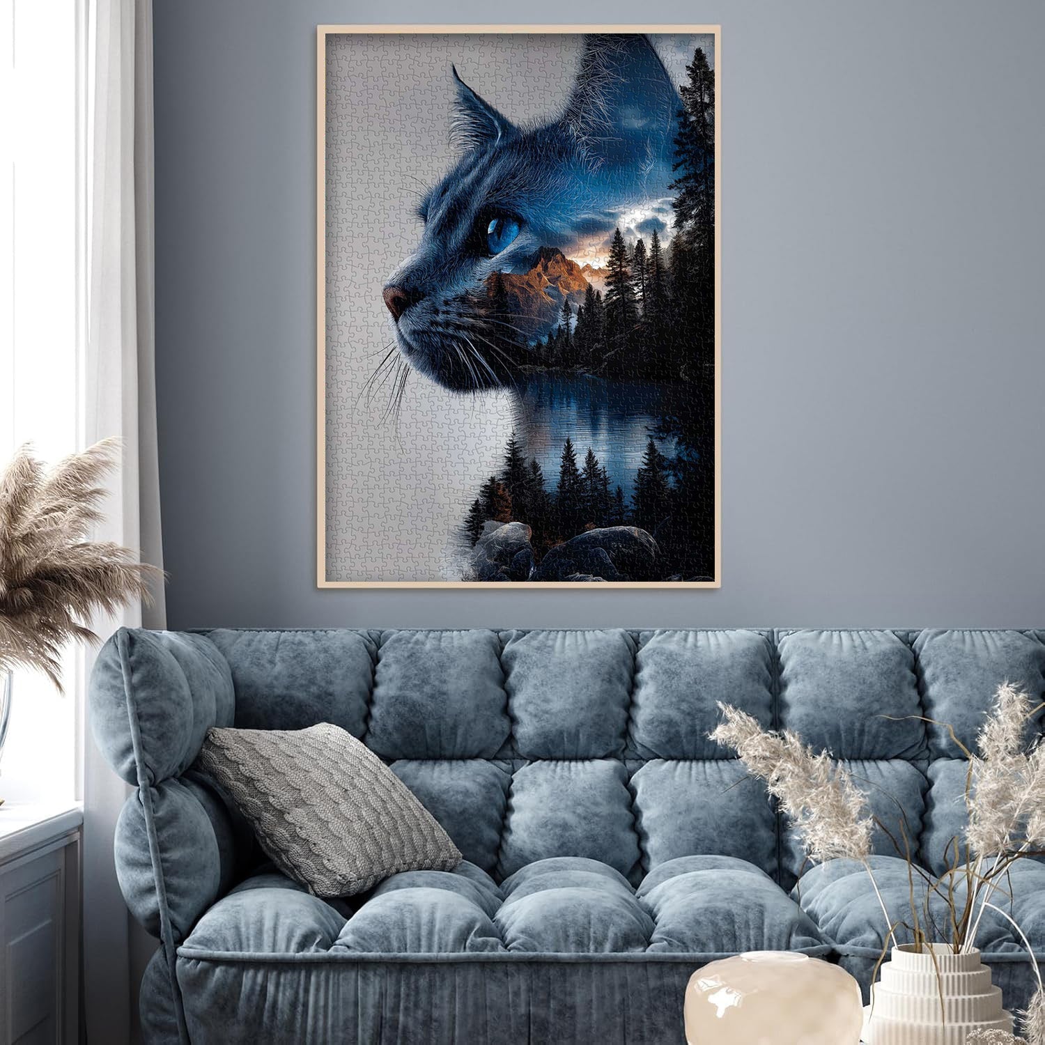 Mystic Forest Cat Jigsaw Puzzle 1000 Pieces