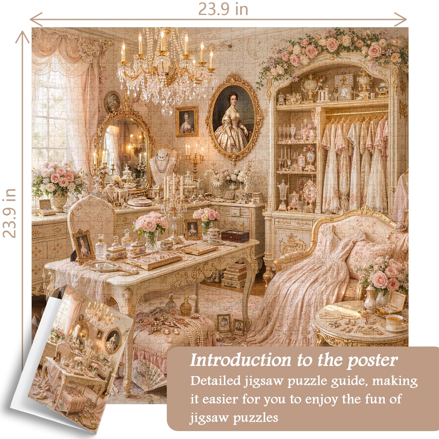 Gilded Lady’s Chamber Jigsaw Puzzle 1000 Piece