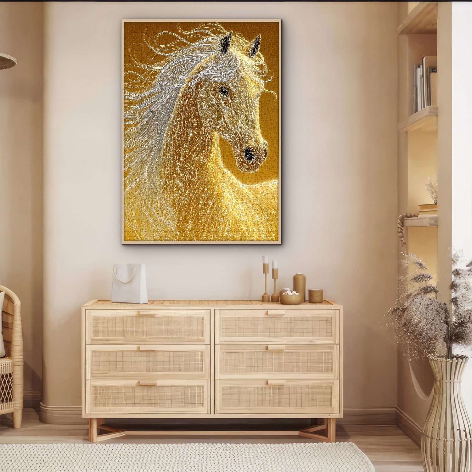 Golden Horse Jigsaw Puzzle 1000 Pieces