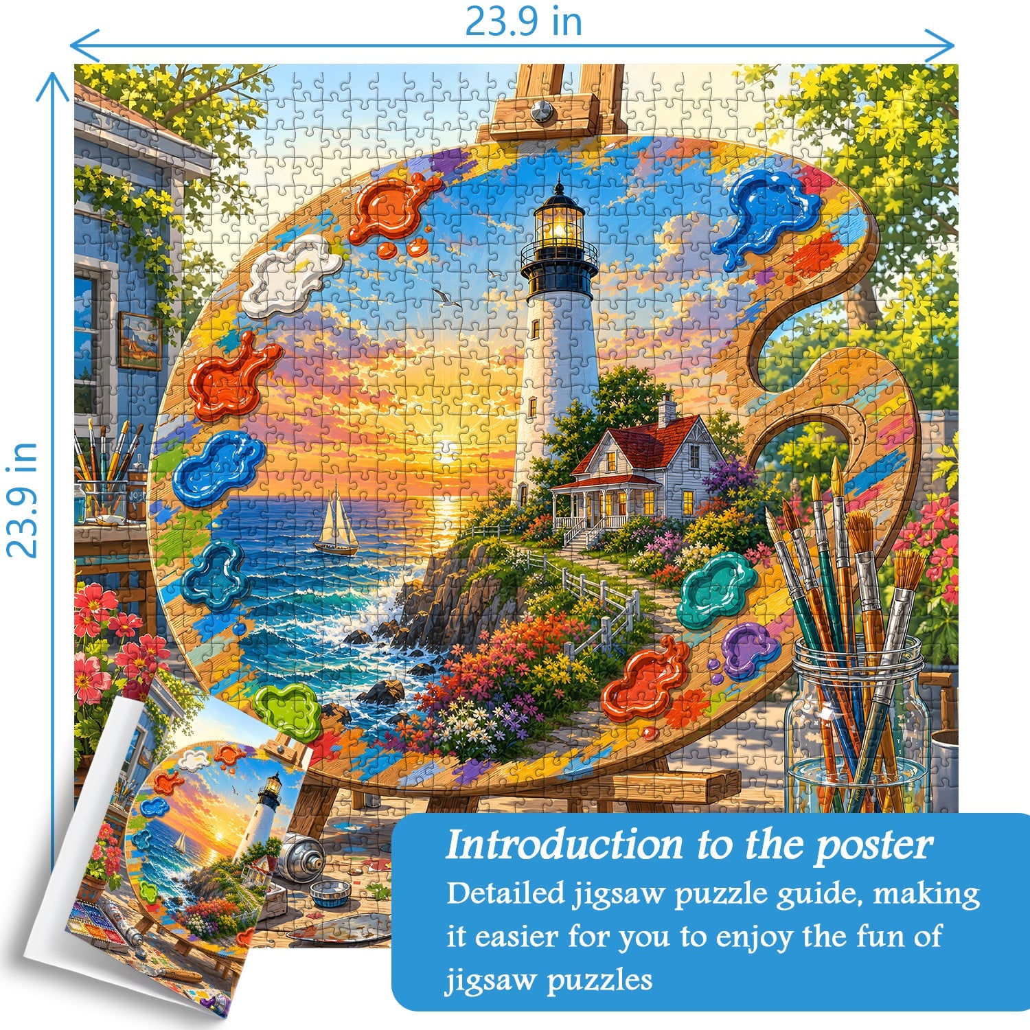Lighthouse Art  Jigsaw Puzzle 1000 Piece