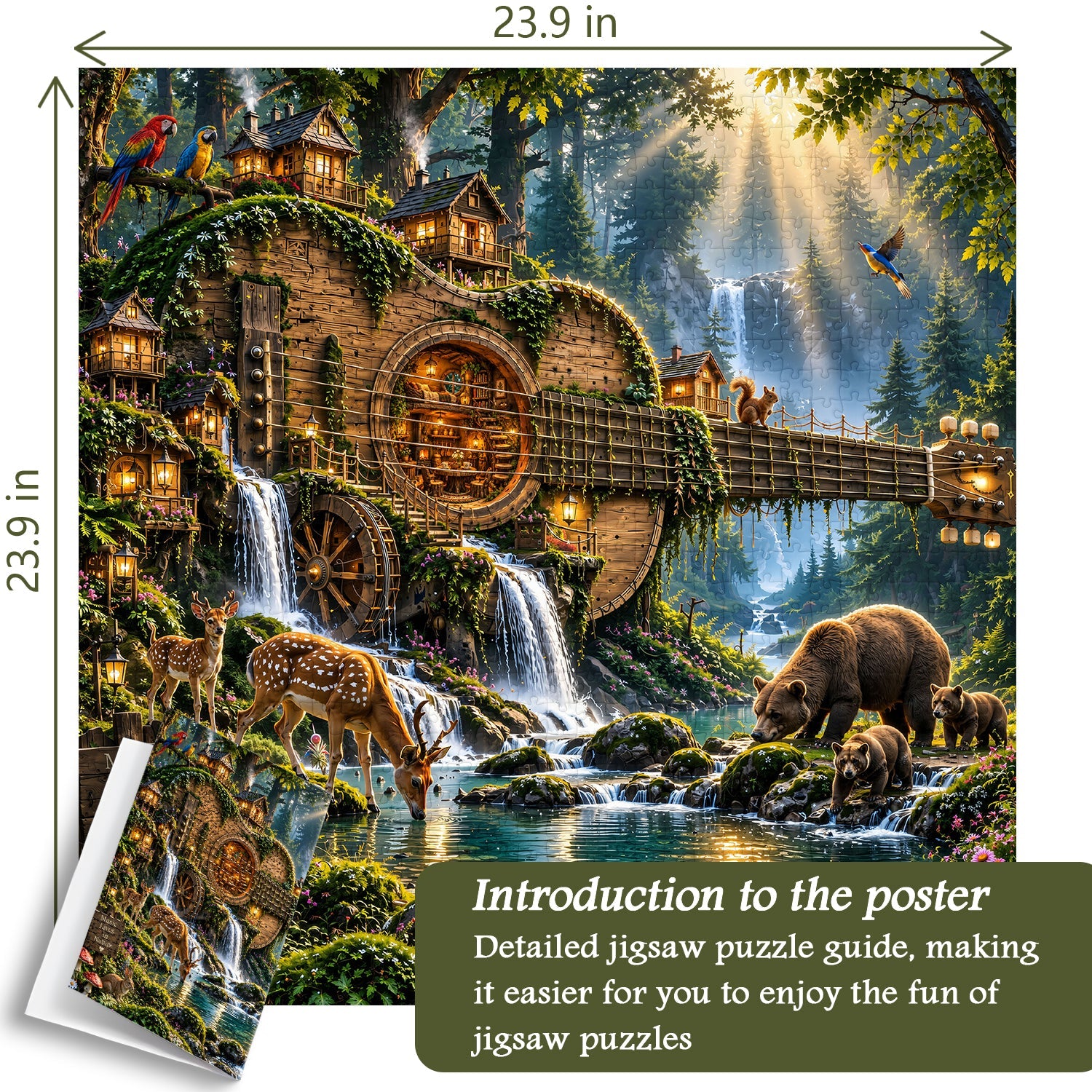 Forest Guitar Secret Realm Puzzle 1000 Pieces