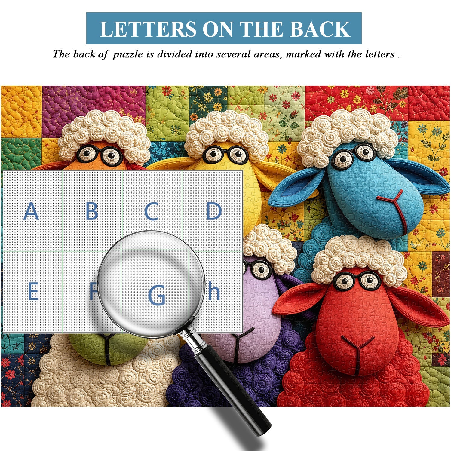 Quilt Sheep Jigsaw Puzzle 1000 Piece
