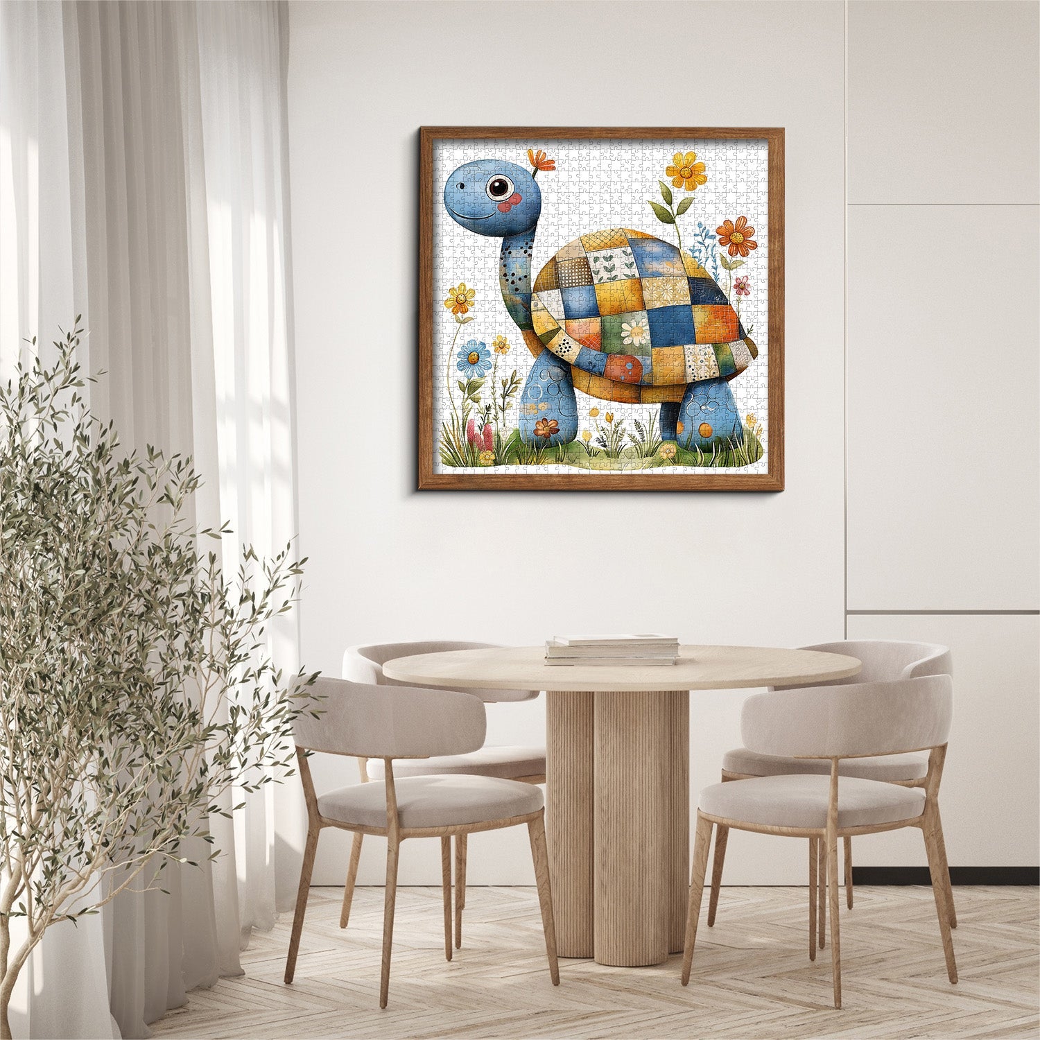 Floral Turtle Jigsaw Puzzle 1000 Pieces