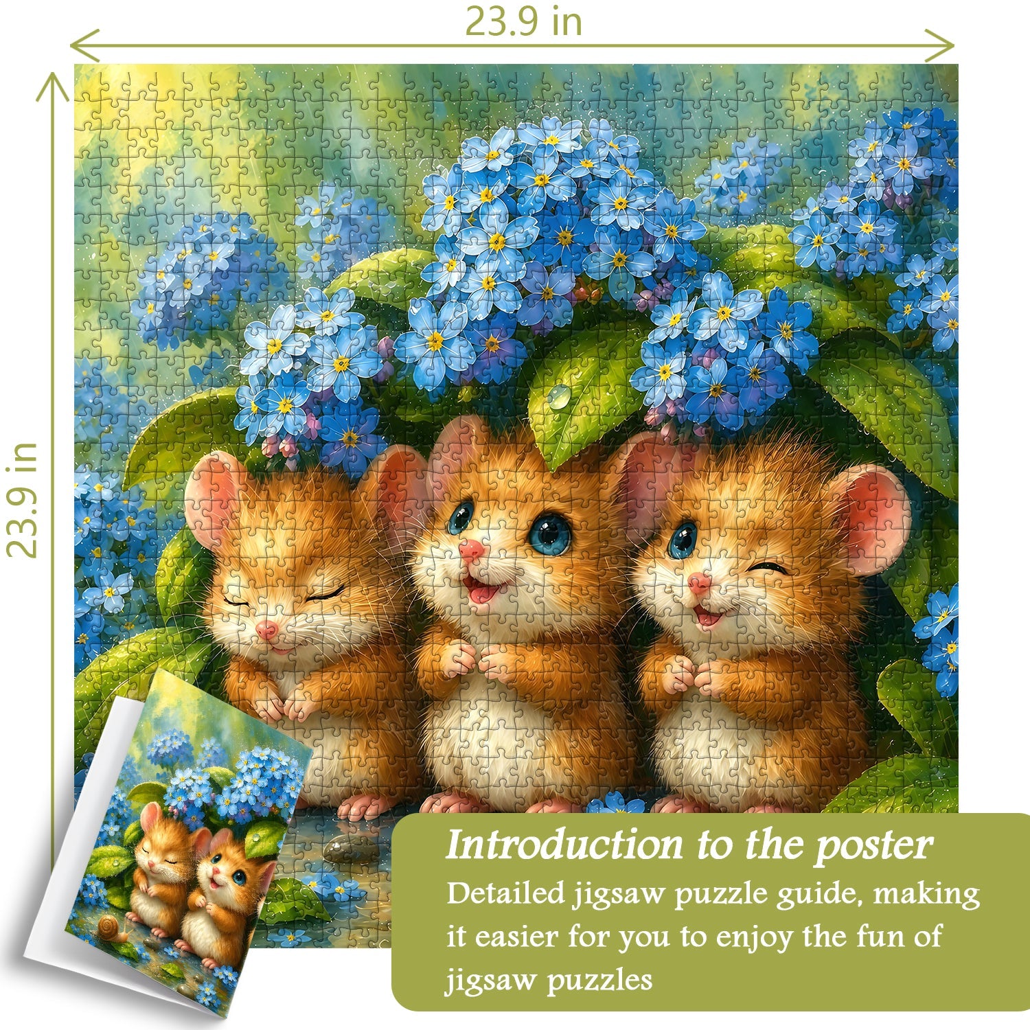 Rainy Mice Jigsaw Puzzle 1000 Piece