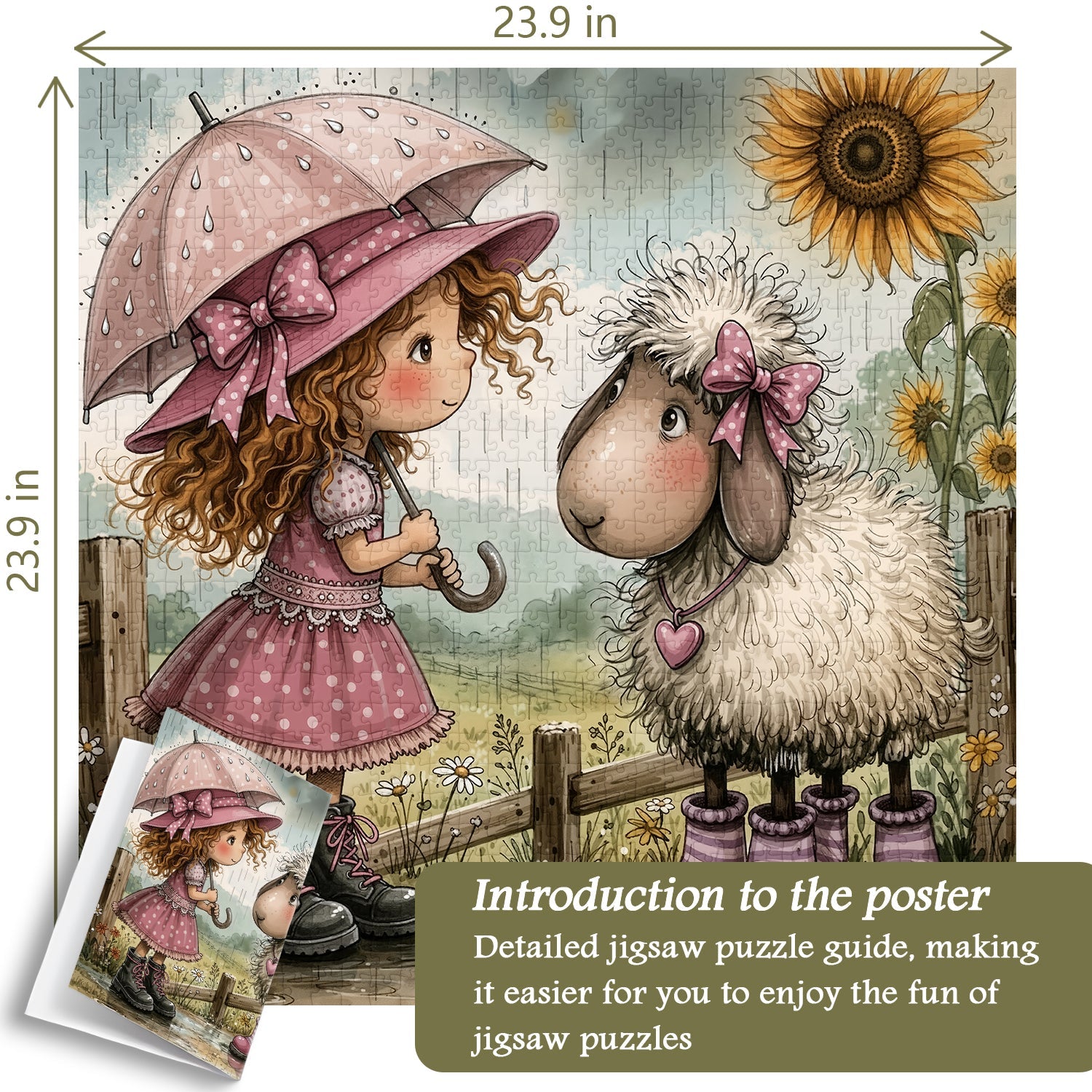 Sheepish Smile Jigsaw Puzzle 1000 Pieces