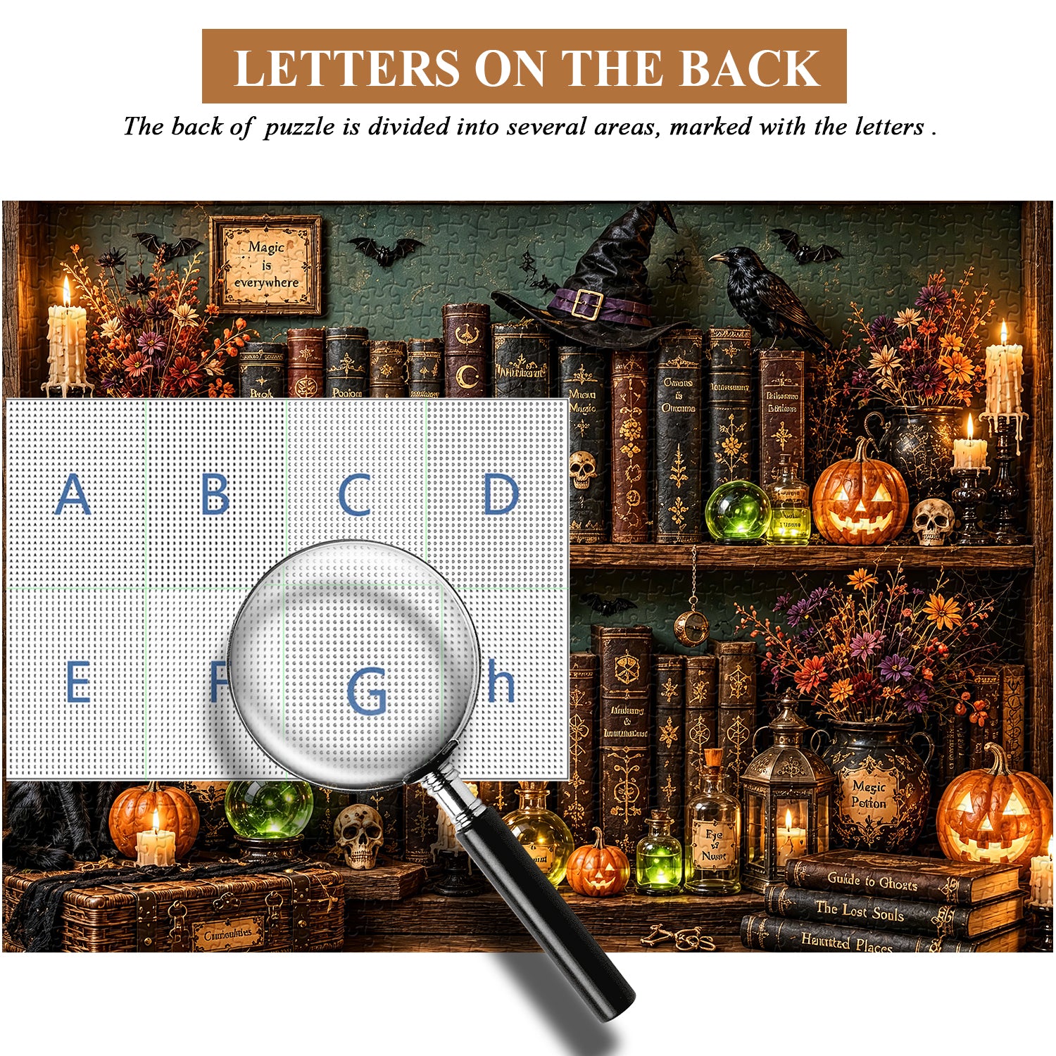 Halloween Grimoire Nook Jigsaw Puzzle 1000 Piece