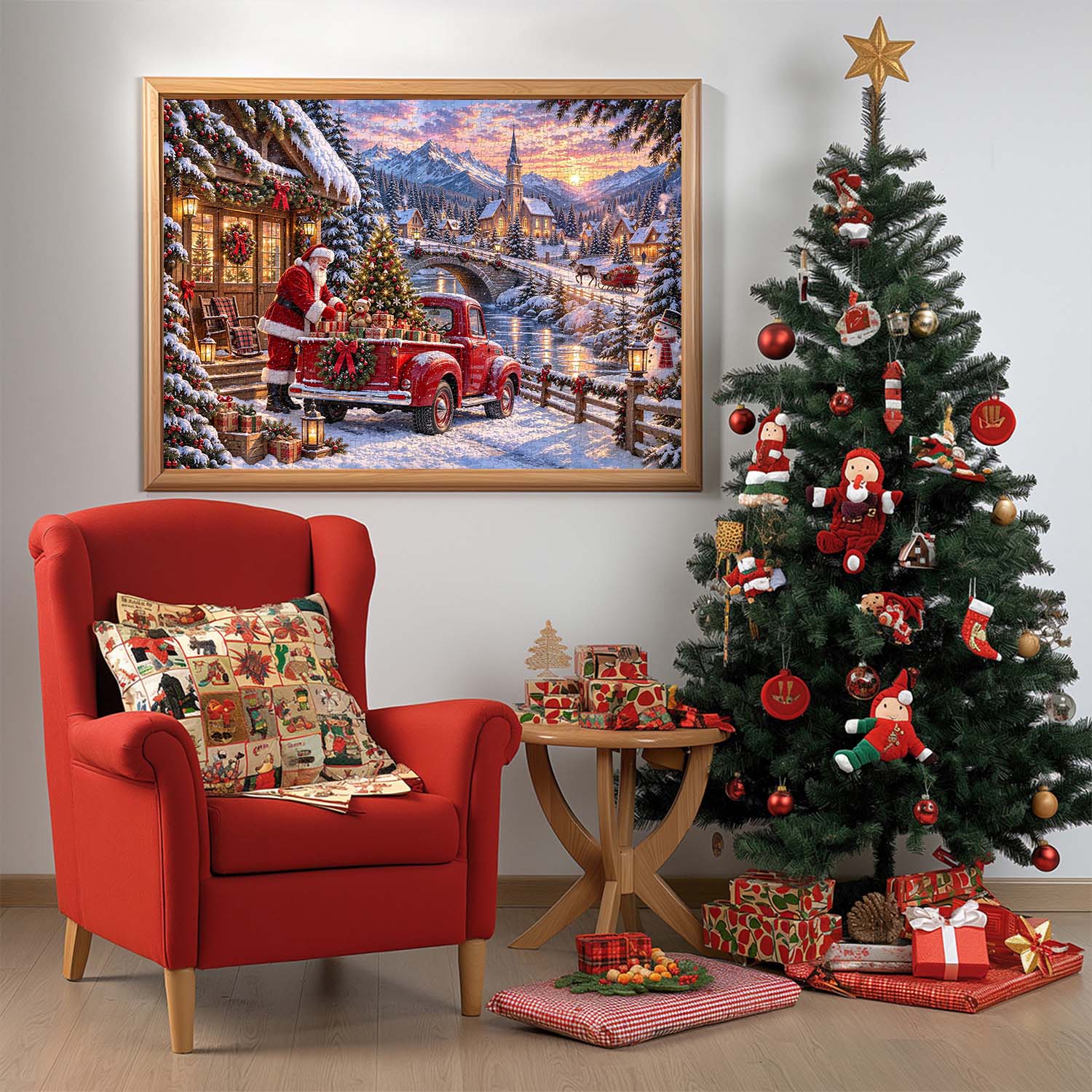Santa's Gift Giving Jigsaw Puzzle 1000 Piece