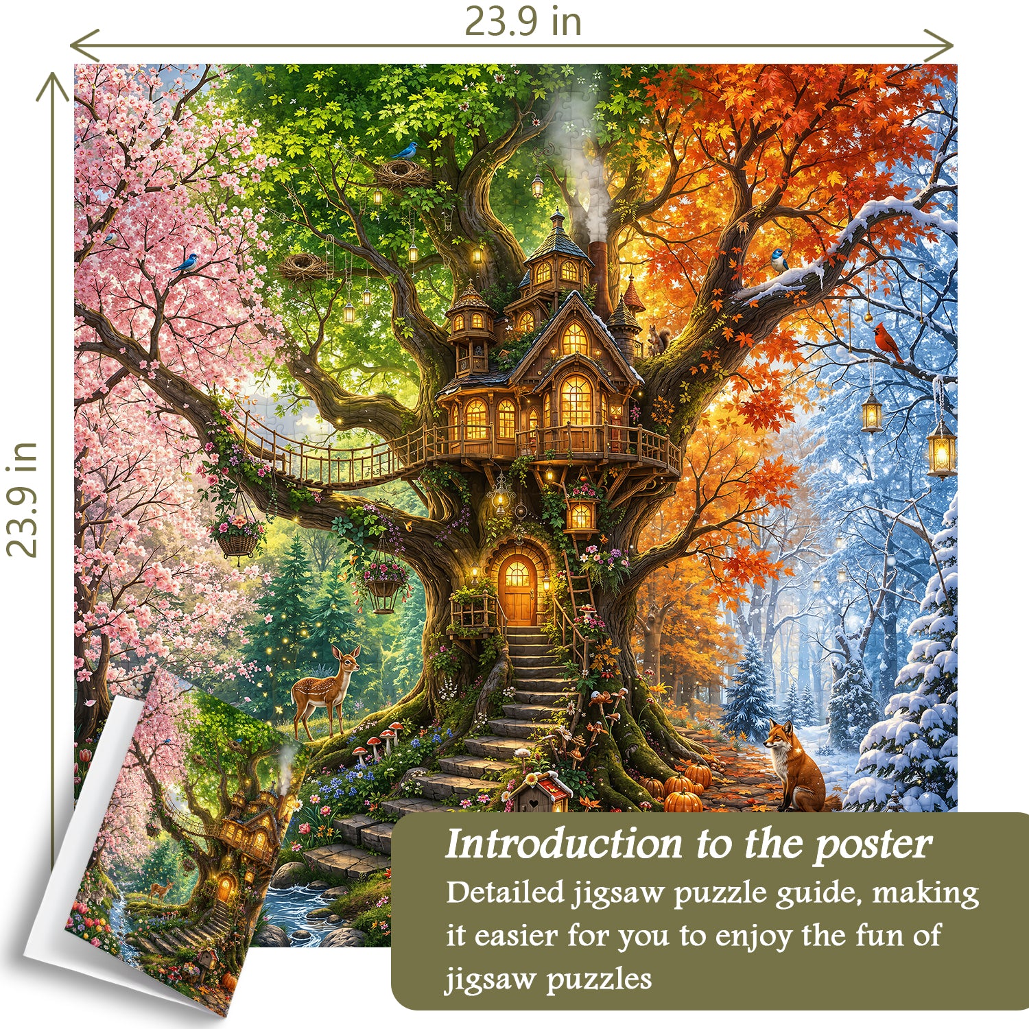 Four Seasons Treehouse Jigsaw Puzzle 1000 Pieces