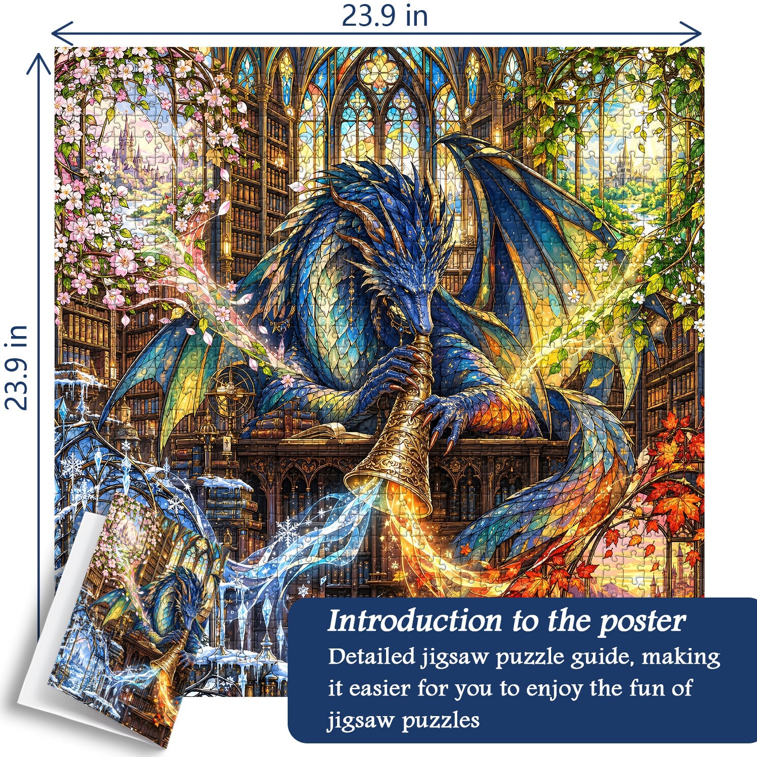 Dragon’s Season Horn Jigsaw Puzzle 1000 Piece