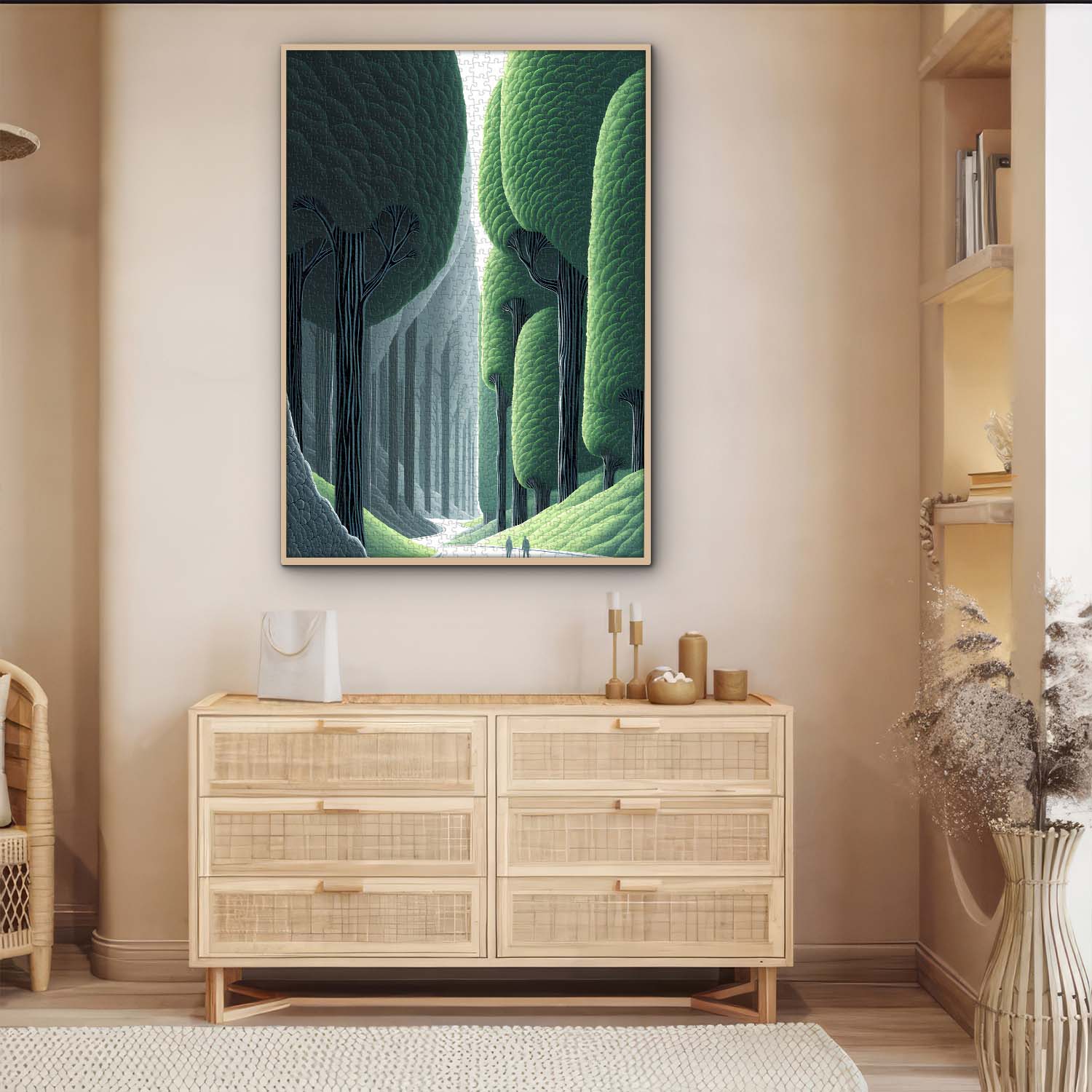 Minimalist Verdant Jigsaw Puzzle 1000 Pieces
