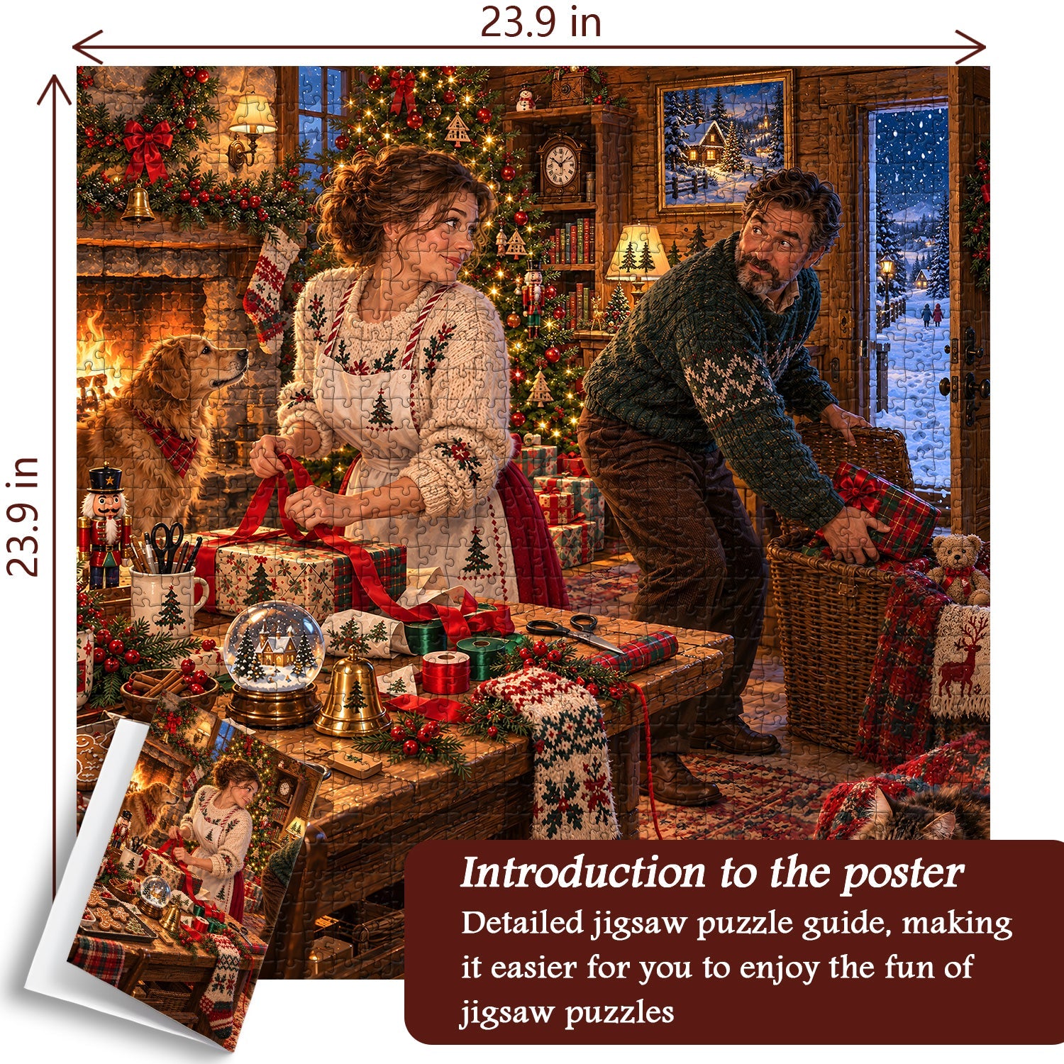 Secret Christmas Surprise Jigsaw Puzzle 1000 Piece