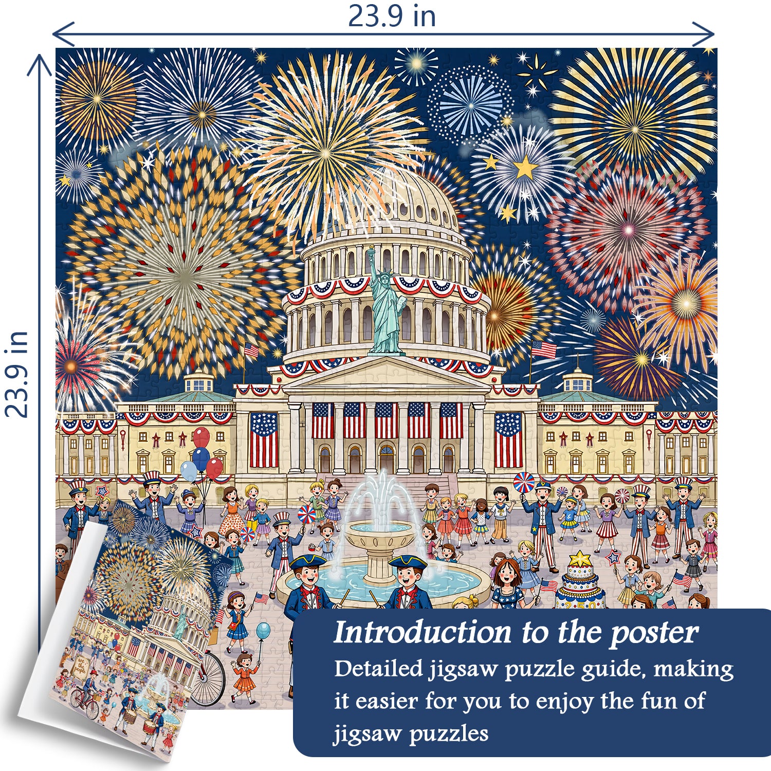 Fireworks & Freedom Jigsaw Puzzle 1000 Pieces