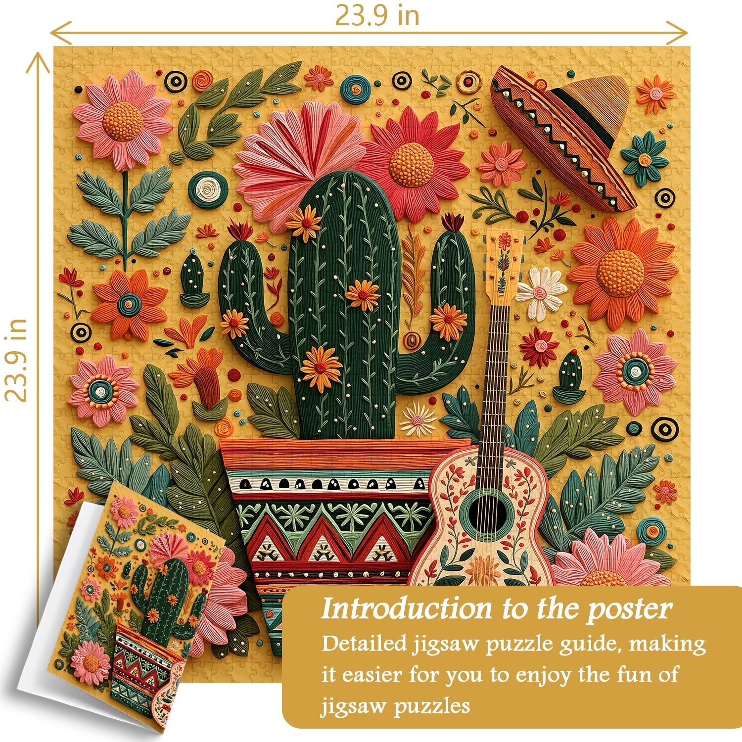 Cactus Fiesta Jigsaw Puzzle 1000 Pieces