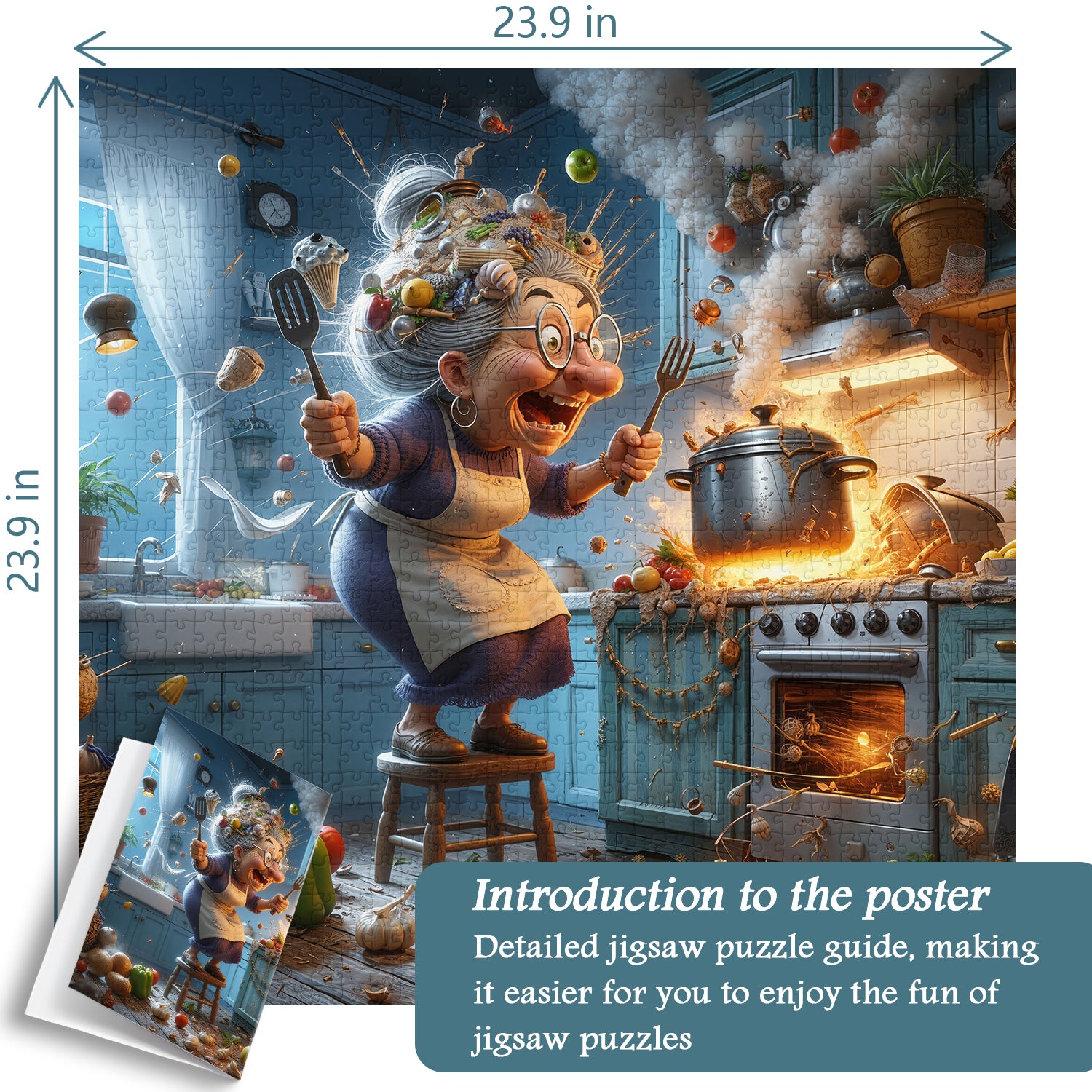 Grandma's Culinary Storm Jigsaw Puzzle 1000 Pieces