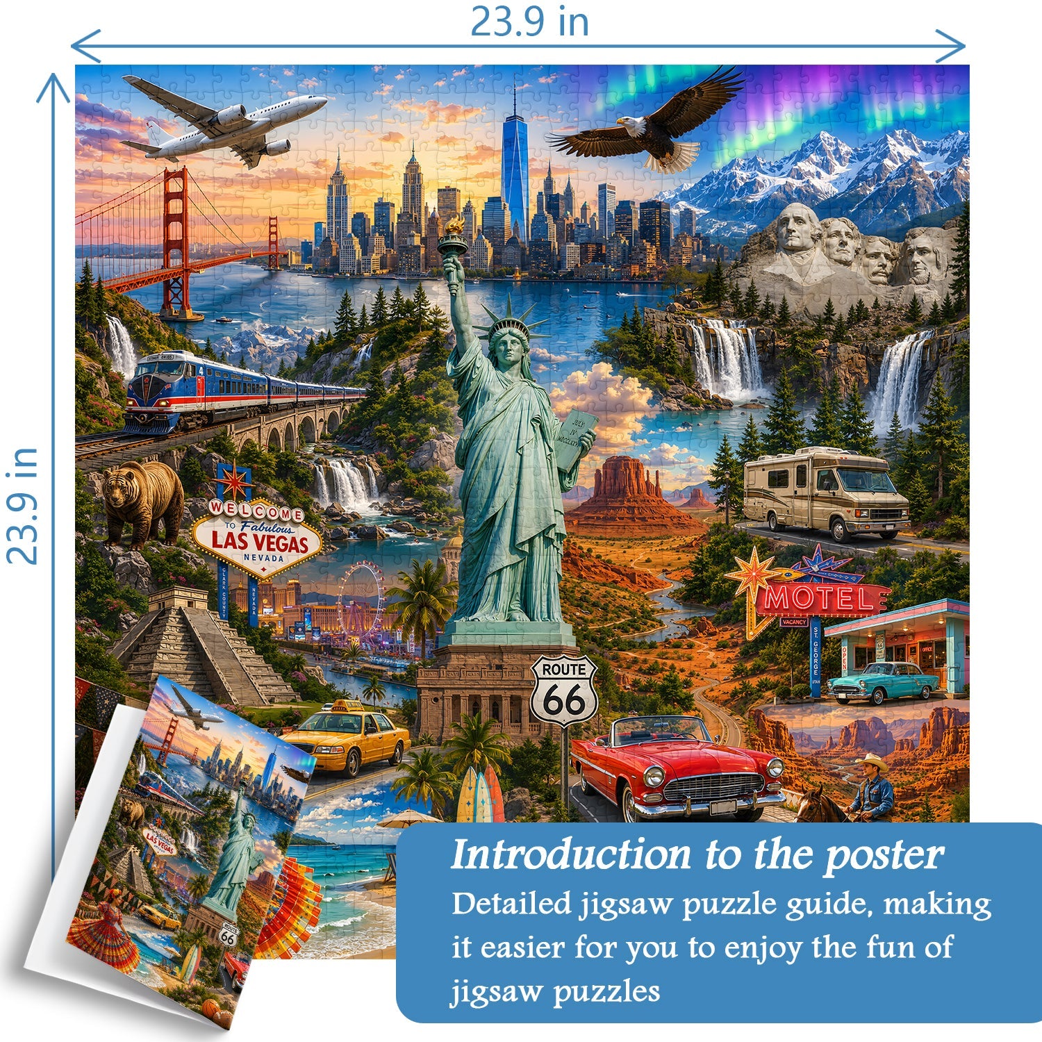 America Landmarks Journey Jigsaw Puzzle 1000 Pieces
