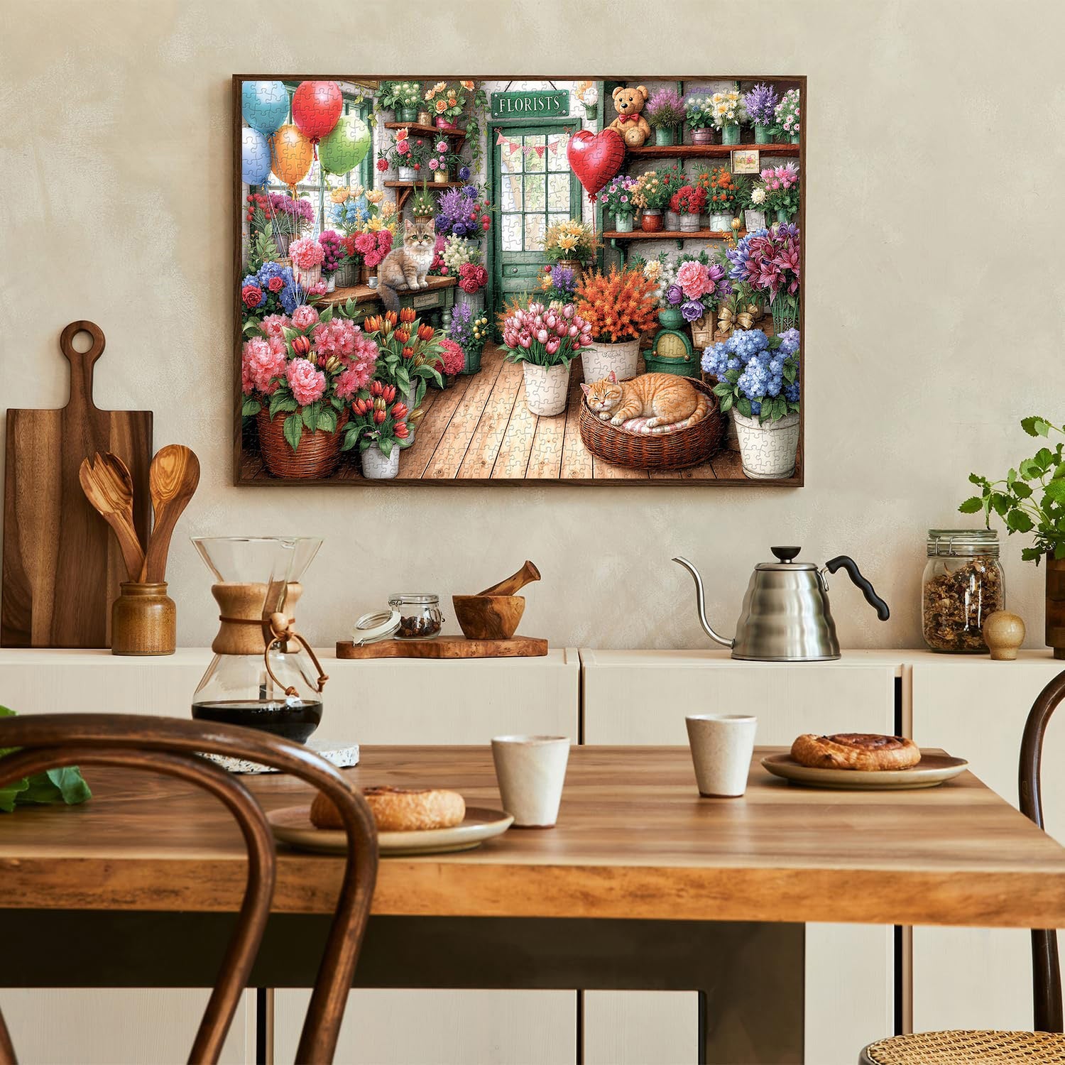 Purr and Petal Jigsaw Puzzle 1000 Pieces