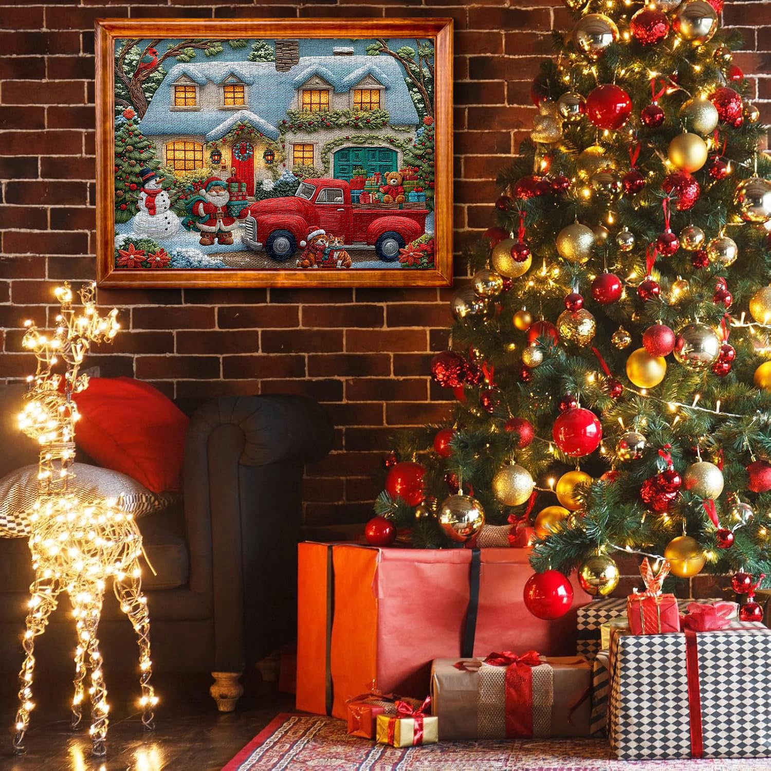 Snowy Cozy Home Jigsaw Puzzles 1000 Pieces