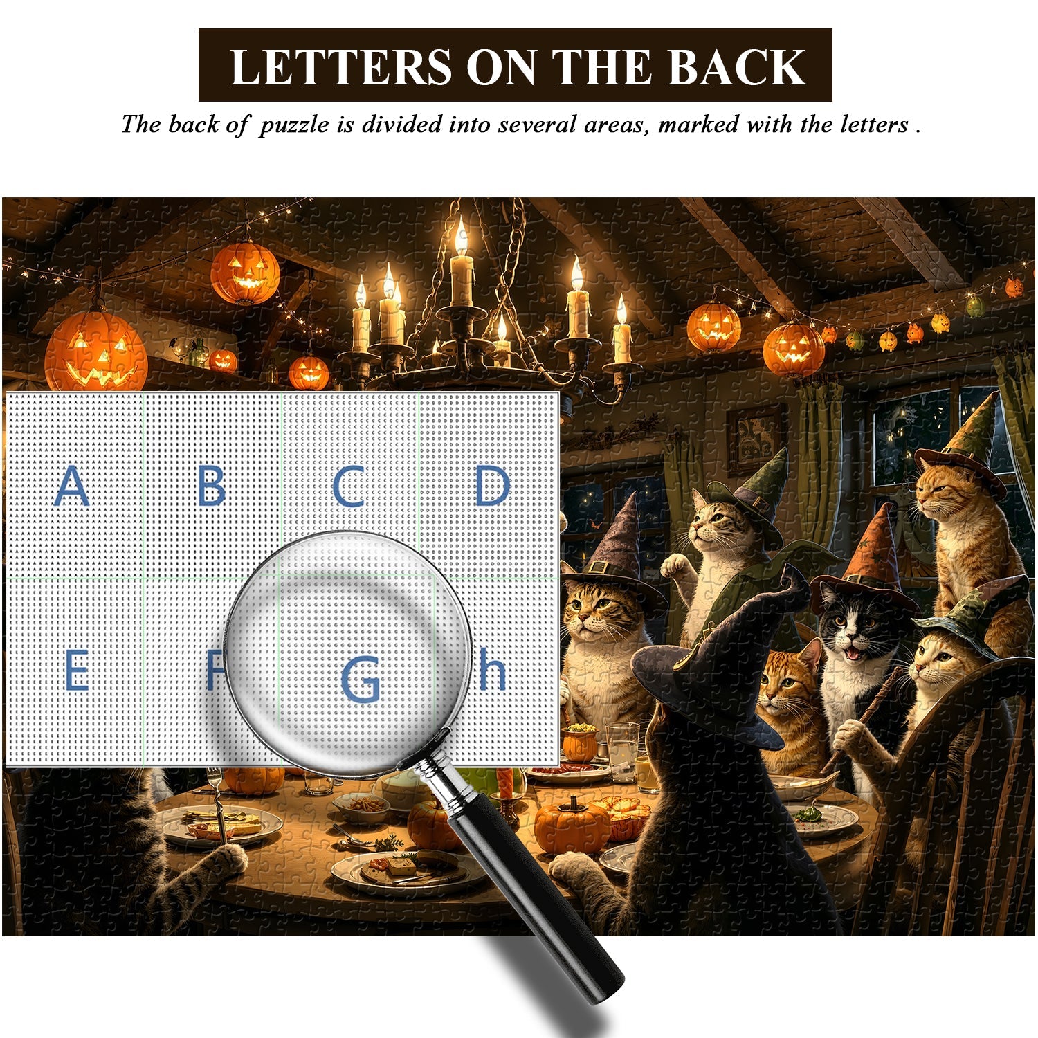Witch Cat Feast Jigsaw Puzzle 1000 Piece