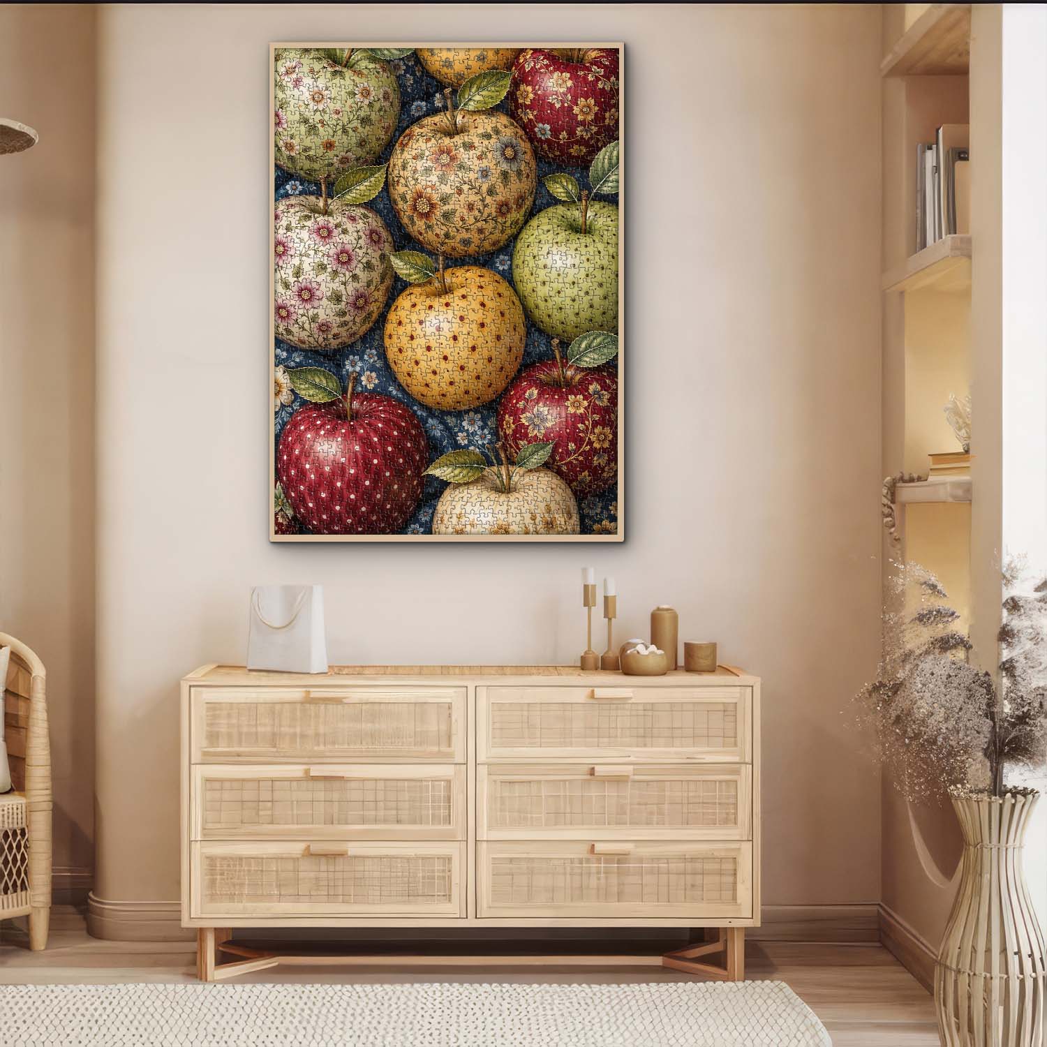 Floral Carved Apples Jigsaw Puzzle 1000 Piece
