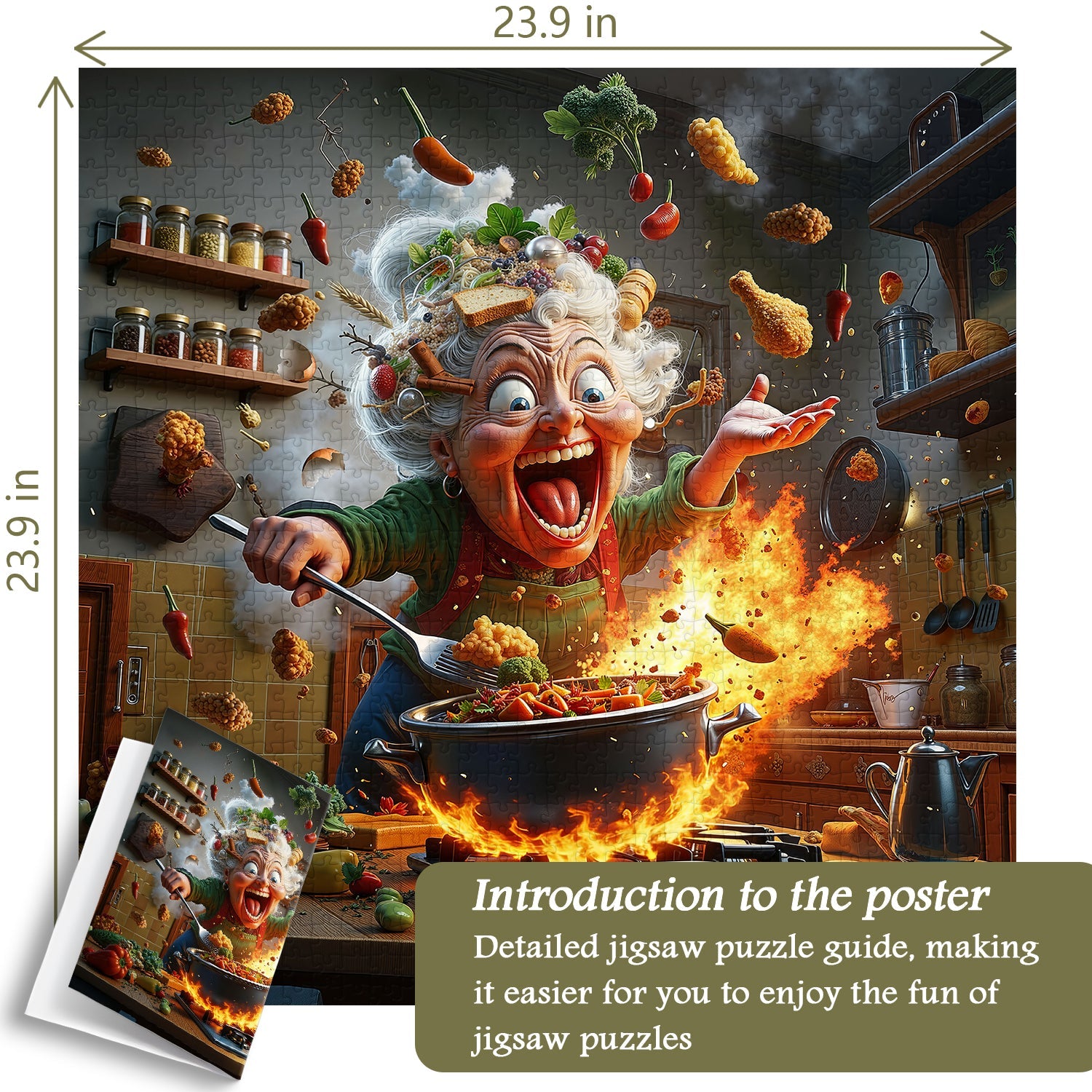 Hot & Spicy Kitchen Jigsaw Puzzle 1000 Pieces